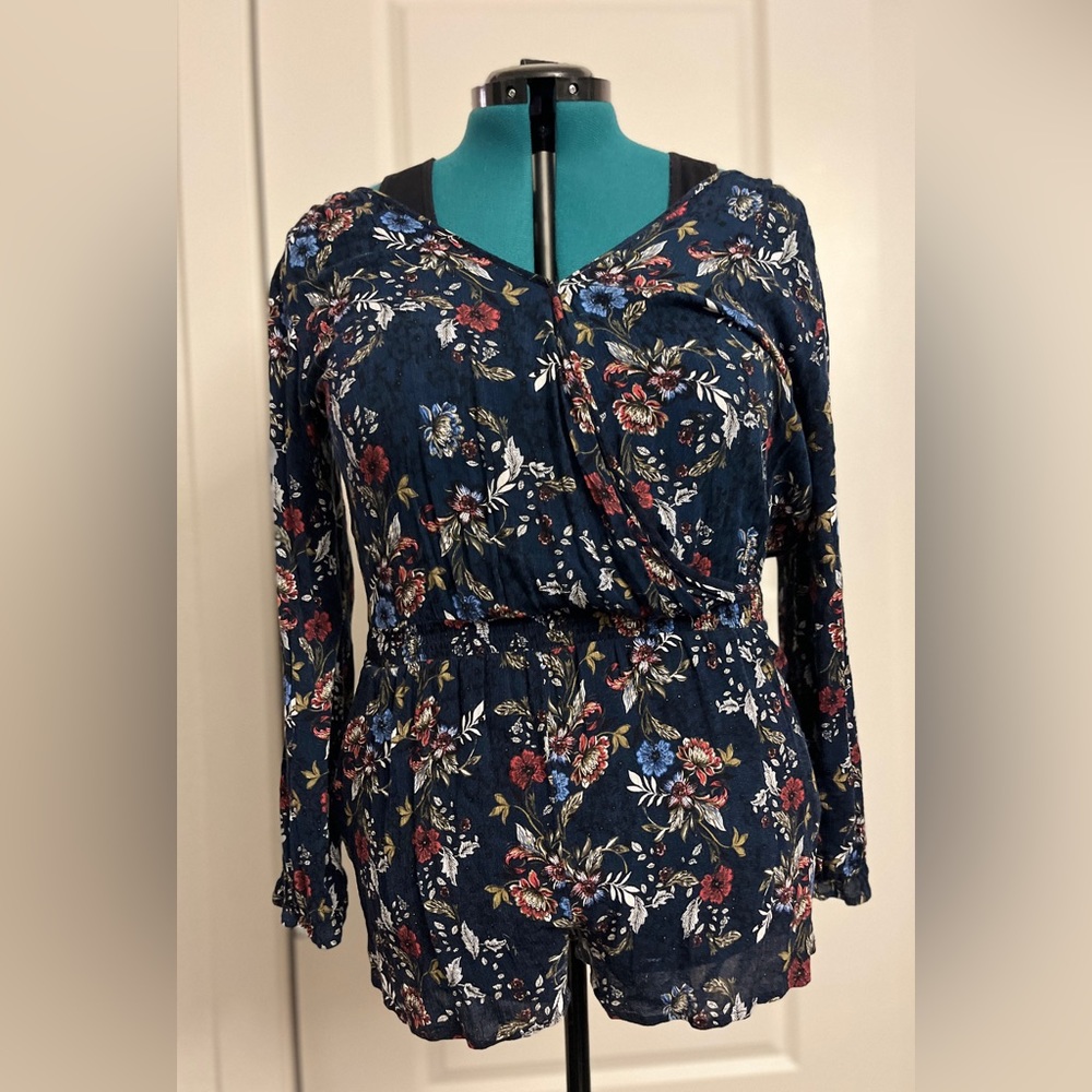 Short Shorts Romper with Long Sleeves